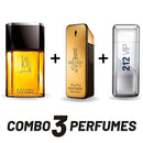 Combo Azzaro + 1 Million + 212 Vip Men - Frete Grátis - Envio Imediato